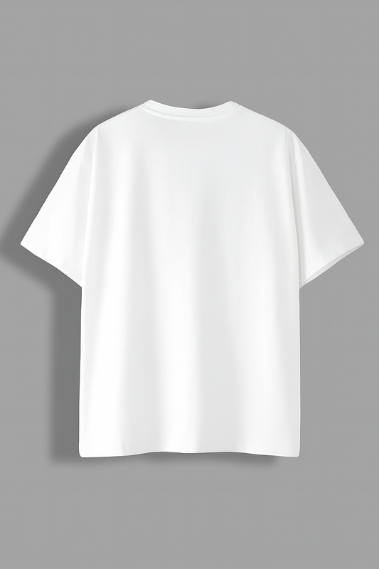 Flovva White Unisex Oversized Tshirt