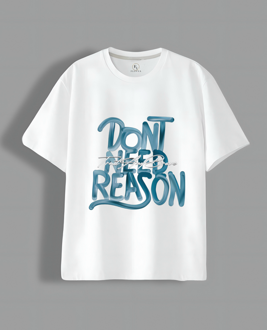 Flovva White Unisex Oversized Tshirt